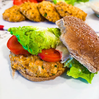 Sweet and smoky salmon burgers – bariatric recipe by Celebrate Vitamins