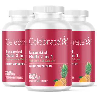 Essential Multi 2 in 1 Multivitamin with Calcium, Chewable