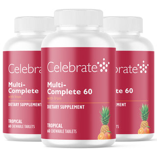 Multi-Complete 60 Bariatric Multivitamin with Iron, Chewable, Tropical