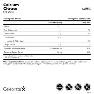 Calcium Citrate, Soft Chews