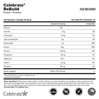 Celebrate® ReBuild Protein + Probiotic, Powder