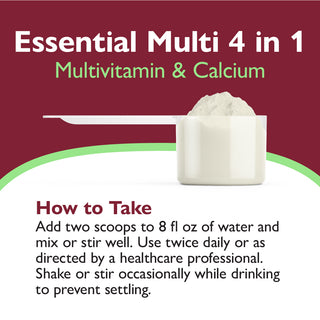 Essential Multi 4 in 1 Multivitamin with Calcium + Protein, Powder